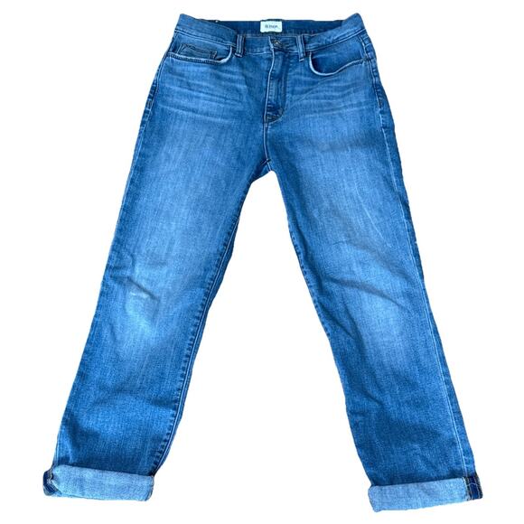 Hudson Jeans Women Size 27 Blue Blair High Rise Straight Denim Mid Rise Light - Picture 1 of 7